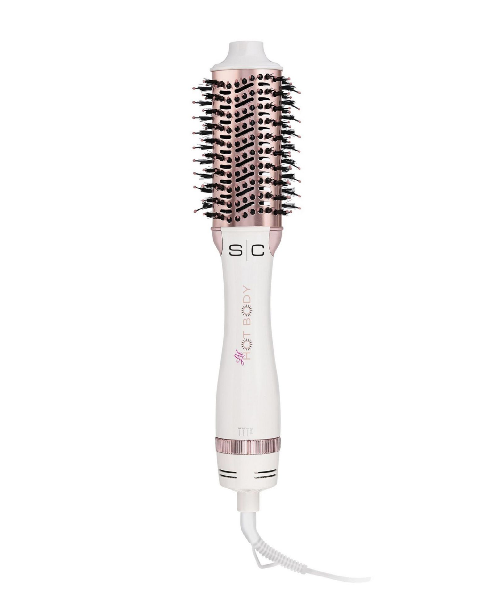 StyleCraft Professional Щетка для укладки волос Lil' Hot Body Blowout, белый/розовый