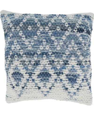 Декоративная подушка Saro Lifestyle Diamond Chindi, 18" x 18"