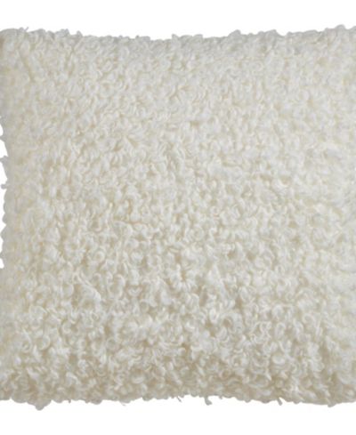 Декоративная подушка Saro Lifestyle Boucle Faux Fur, 18" x 18"