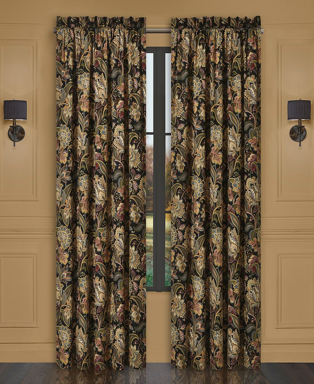 Five Queens Court Stefania 4 Piece Window Panel Pair, 50" x 84"
