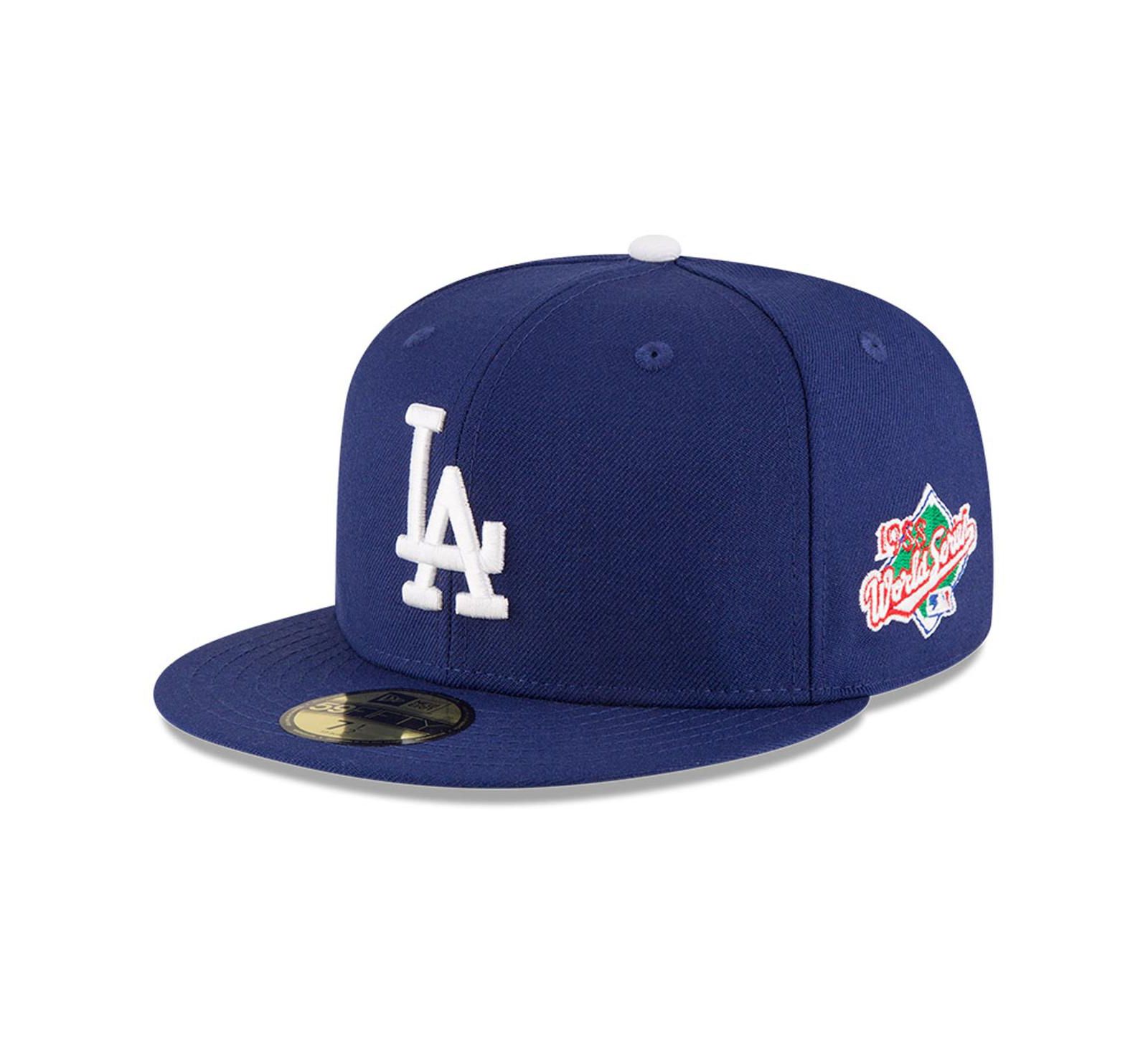 Мужская кепка New Era Navy Los Angeles Dodgers 1988 World Series Wool 59FIFTY Fitted