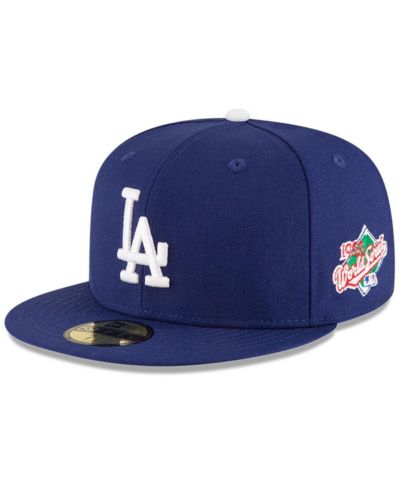 Мужская кепка New Era Navy Los Angeles Dodgers 1988 World Series Wool 59FIFTY Fitted
