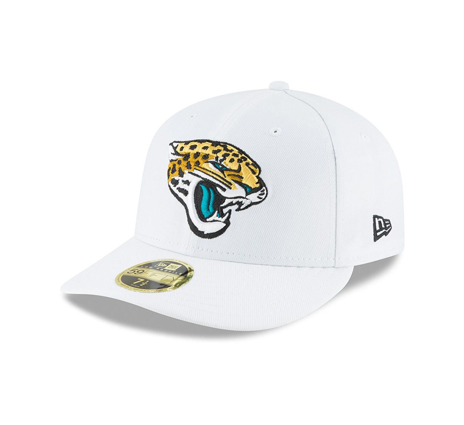 Men's New Era White Jacksonville Jaguars Omaha Low Profile 59FIFTY Fitted Hat