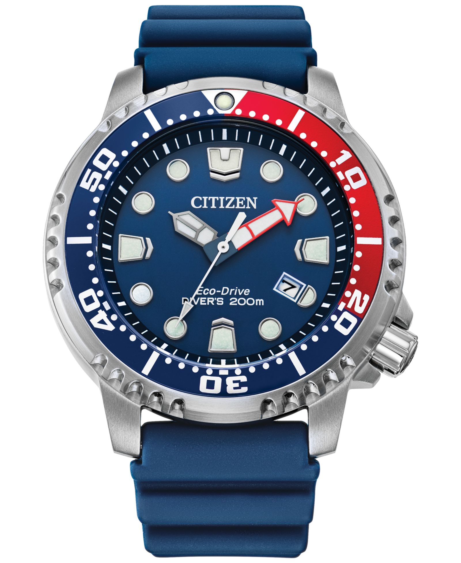 Мужские часы Citizen Eco-Drive Promaster Dive Blue Strap, 44mm