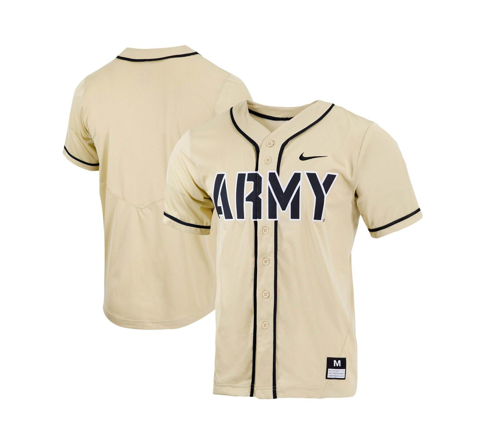 Мужская бейсбольная джерси Nike Gold Army Black Knights Replica Full-Button