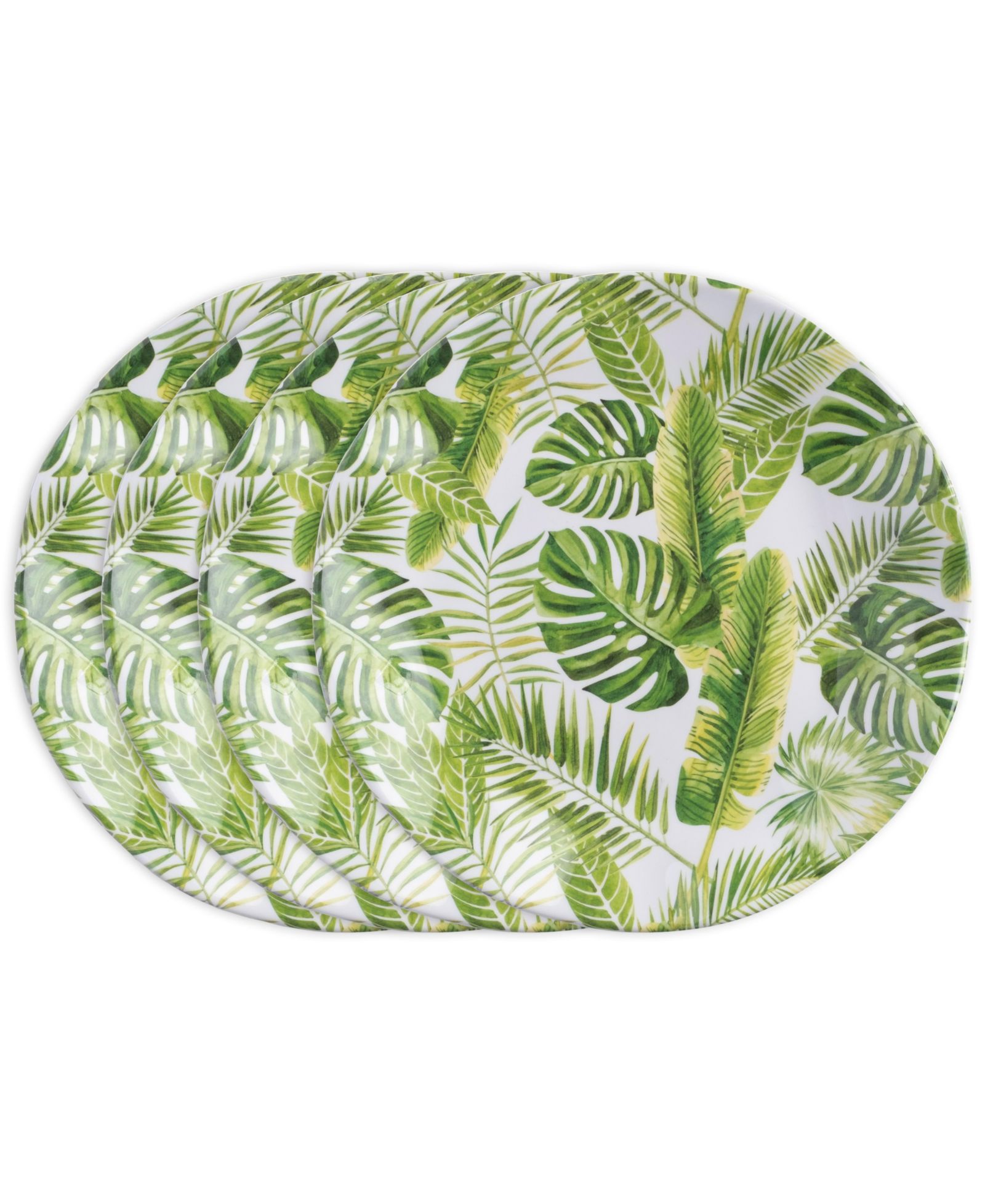 Набор салатных тарелок Q Squared Melamine Palm 8", 4 шт
