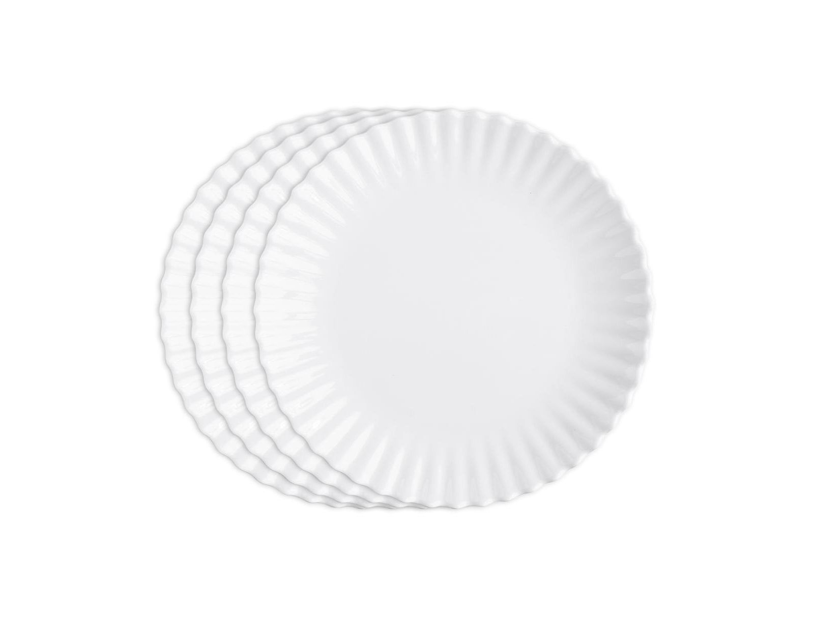 Q Squared Тарелки для ужина Melamine Patio Luxe Lightweight 11", набор из 4 шт.
