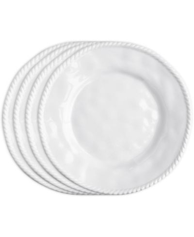 Q Squared Melamine Nautical 9" Salad Plates, Set of 4