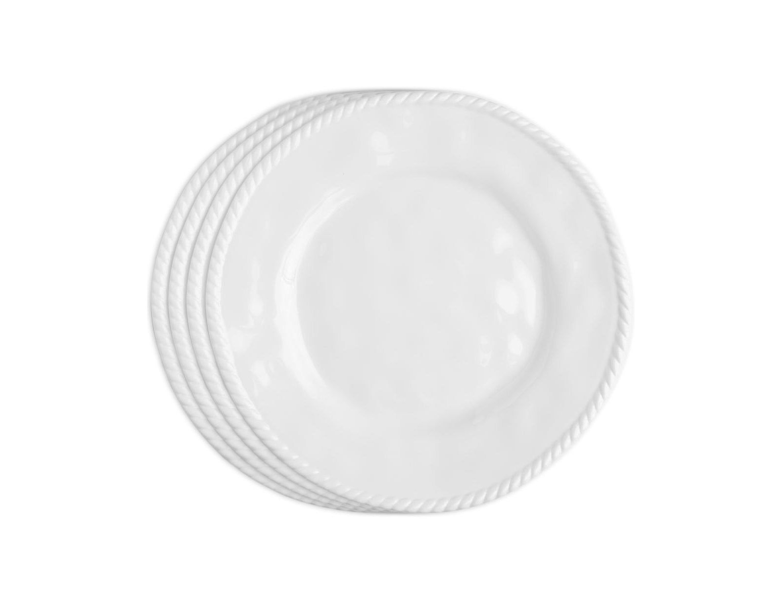 Q Squared Melamine Nautical 11" Dinner Plates, Set of 4