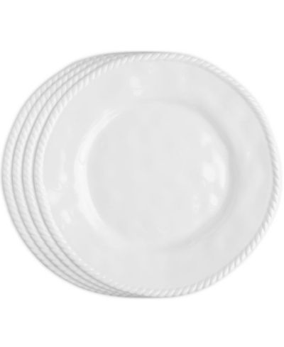 Q Squared Melamine Nautical 11" Dinner Plates, Set of 4