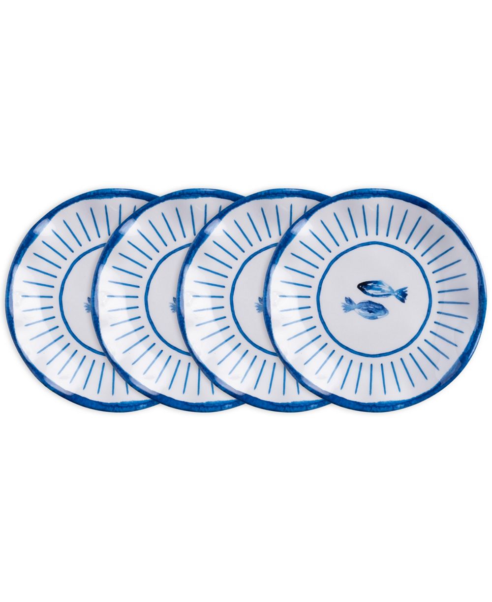 Набор тарелок Q Squared Melamine Sardinia 5.5" 4 шт
