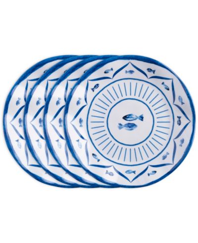 Салатные тарелки Q Squared Melamine Sardinia 8" Set of 4