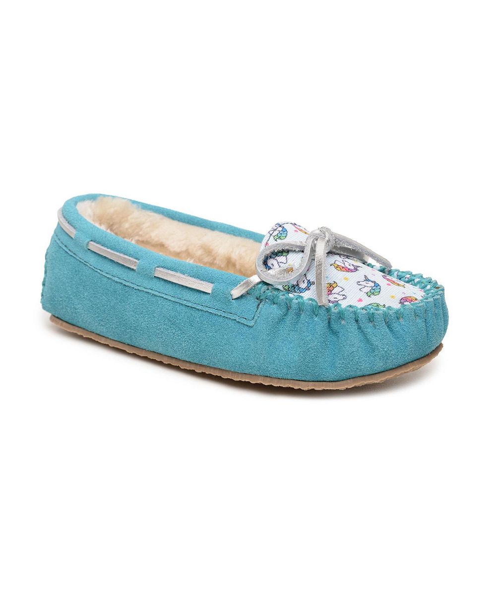 Детские тапочки Minnetonka Cassie из замши с искусственным мехом 1-13