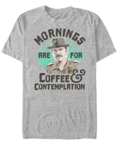 Мужская футболка Fifth Sun Stranger Things Hopper Coffee Morning Short Sleeve