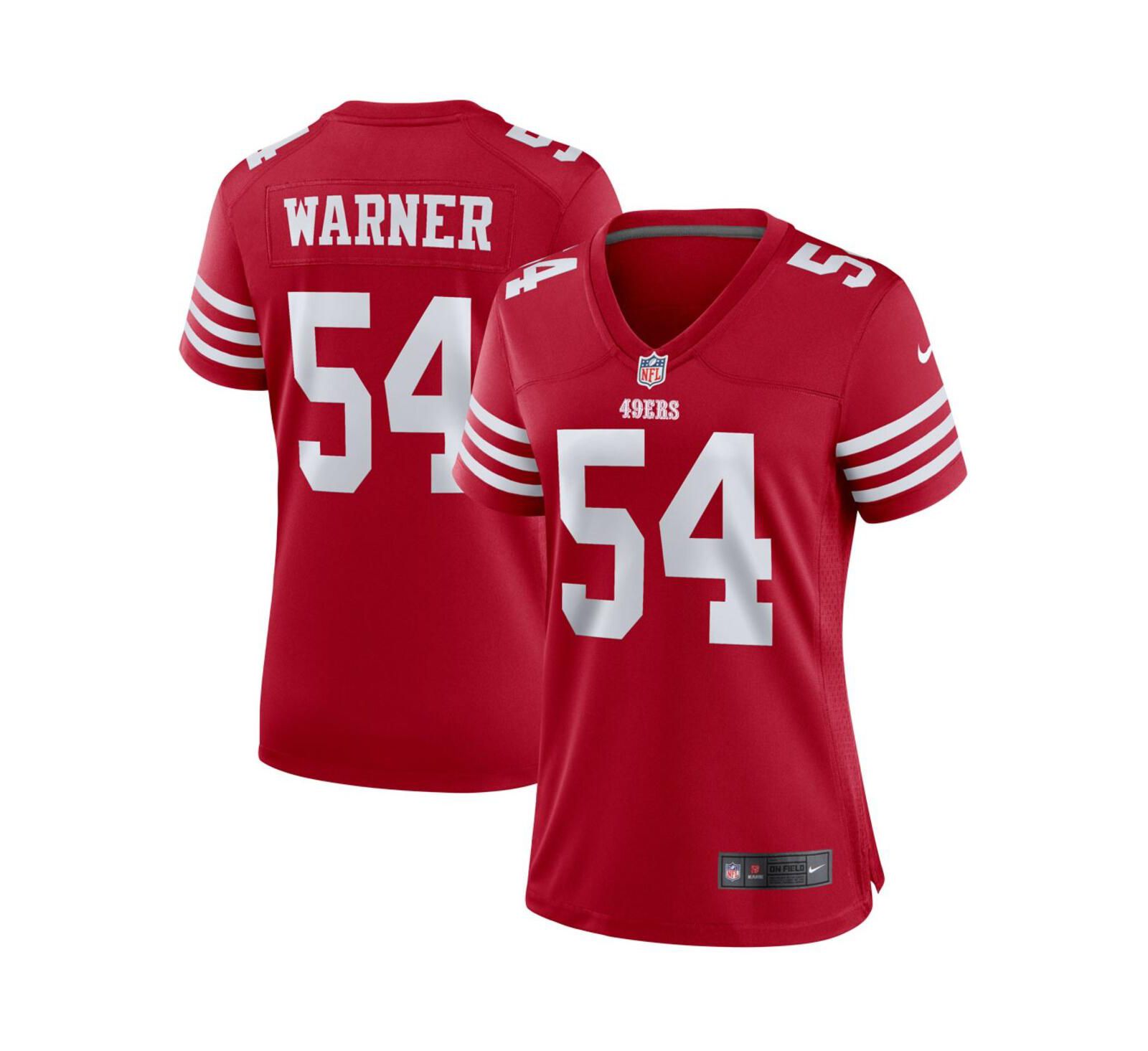 Мужская игровая джерси Nike Fred Warner San Francisco 49ers