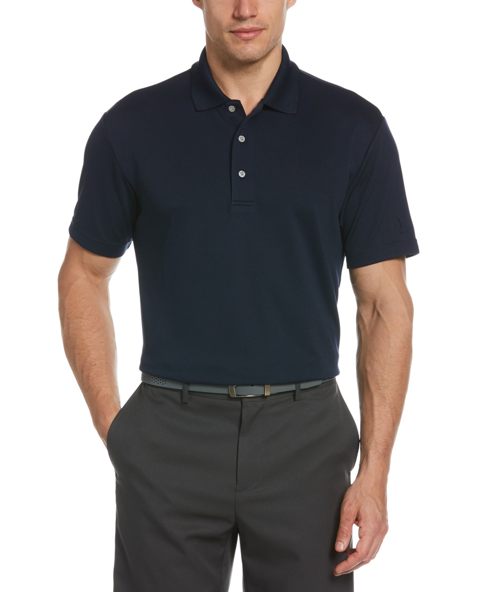 PGA TOUR Men's Big & Tall AirFlux™ Solid Mesh Golf Polo