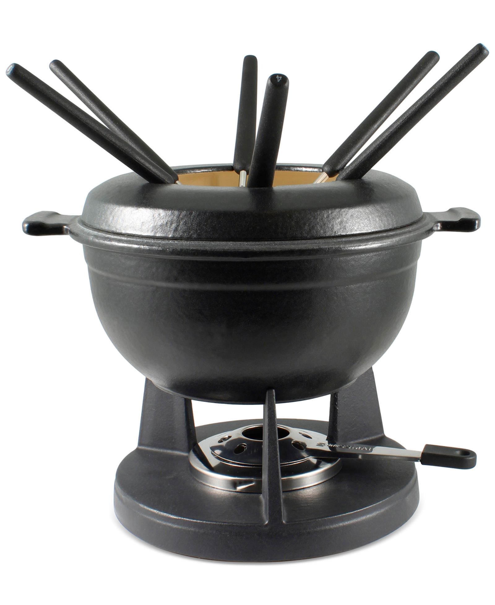 SWISSMAR Lucerne 10-Pc Cast Iron Fondue Set