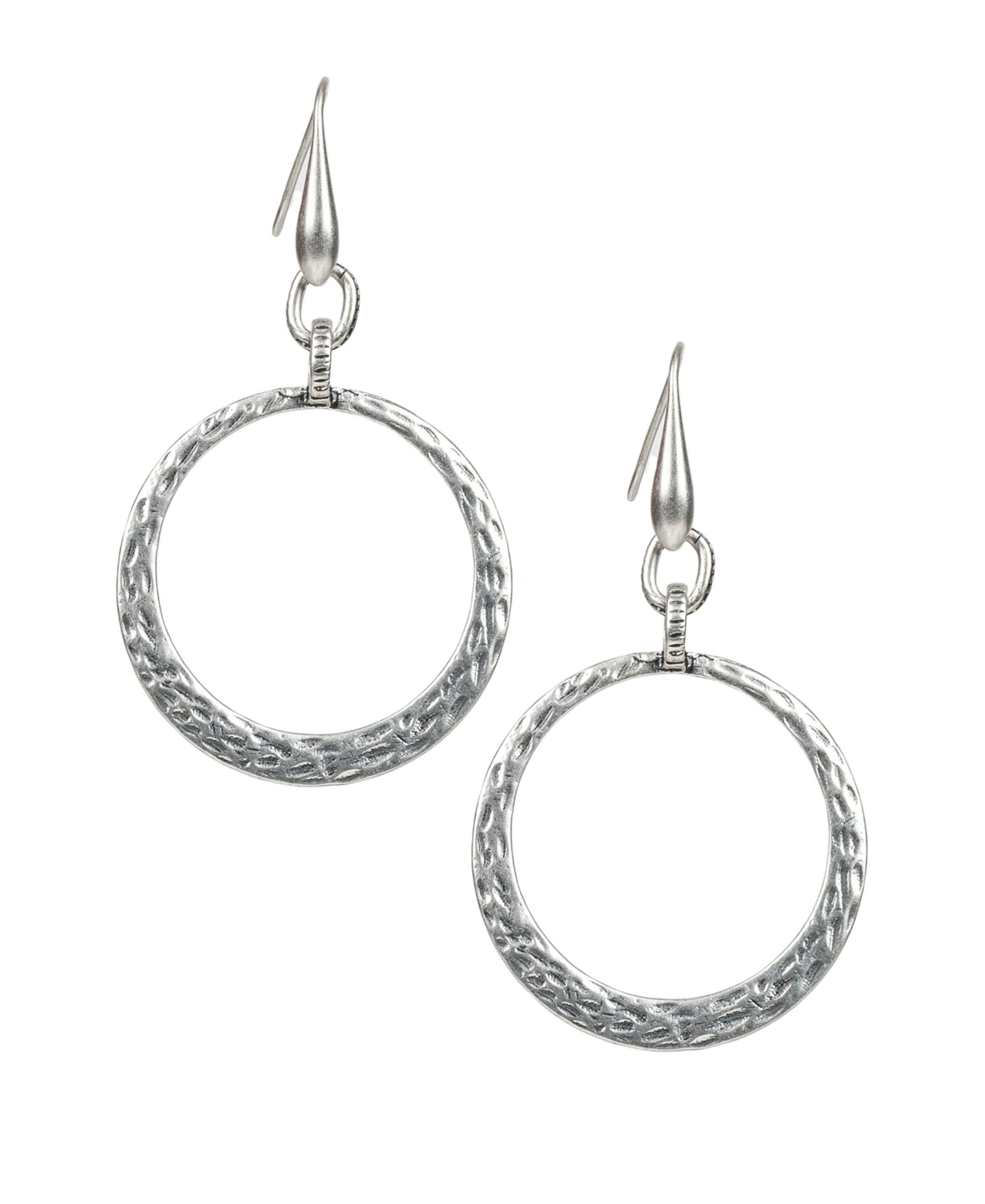 Серьги-кольца Patricia Nash Silver-Tone