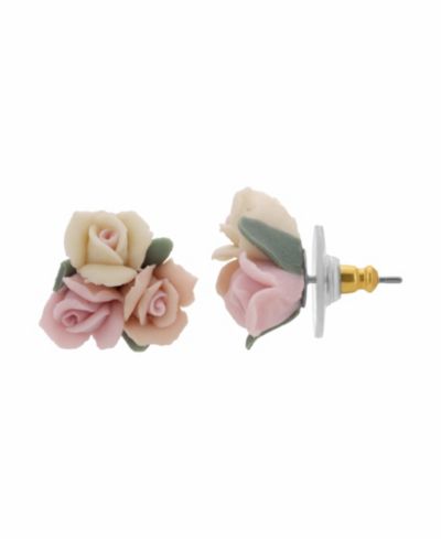 Женские серьги 2028 Porcelain Rose