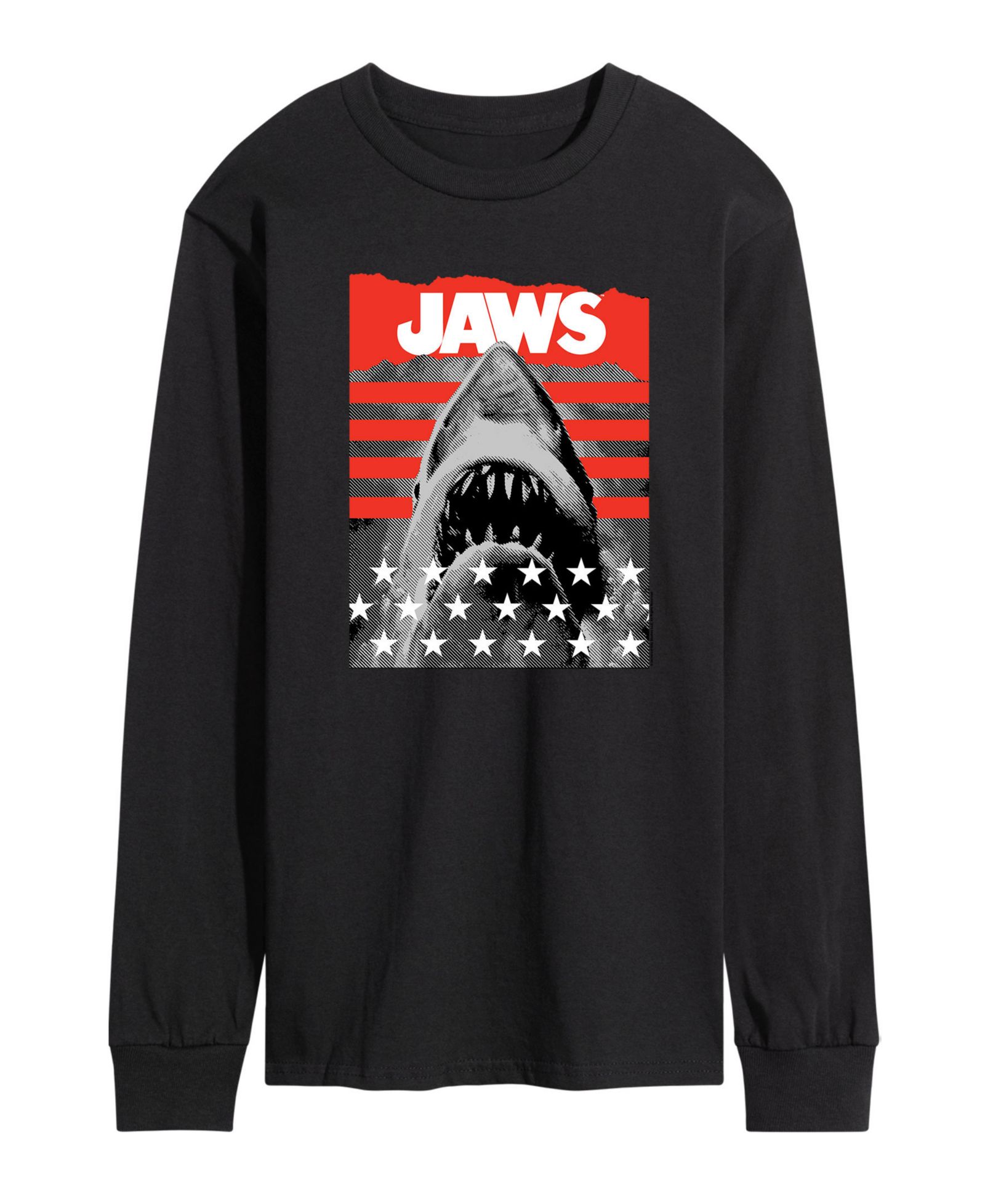 Мужская футболка Jaws Patriotic с длинным рукавом