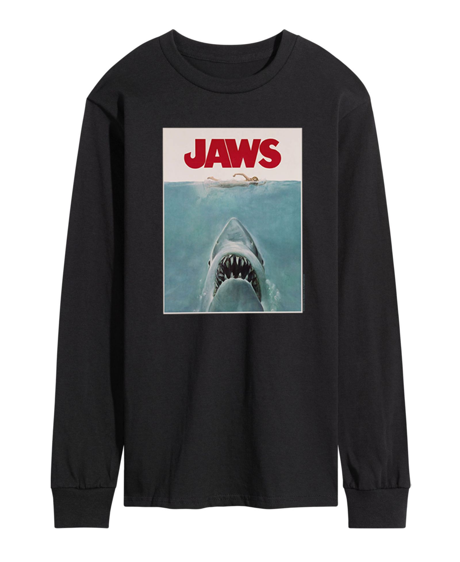 Мужская футболка с длинным рукавом Jaws Poster