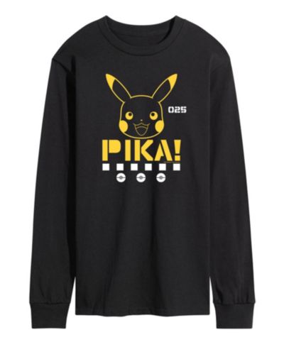 Мужская футболка Pokemon Pika с длинным рукавом
