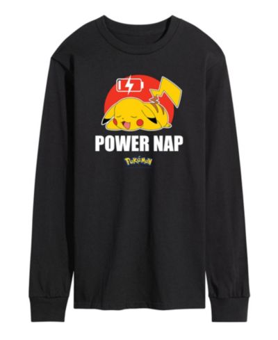 Мужская футболка Pokemon Power Nap с длинным рукавом