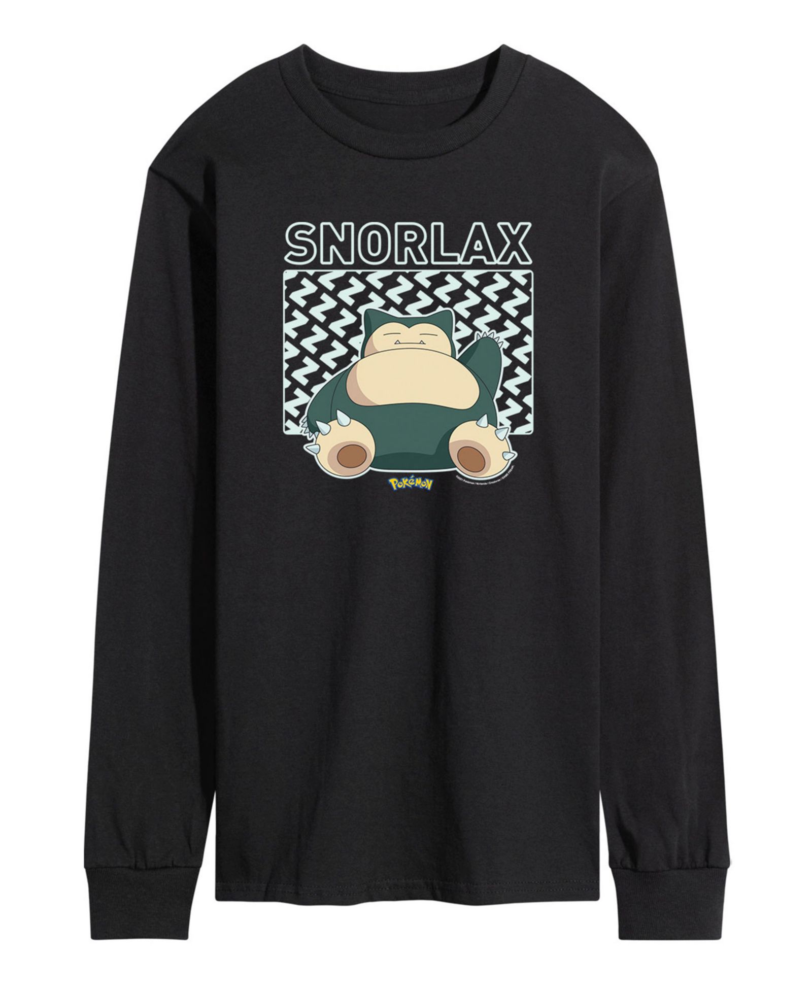 Мужская футболка Pokemon Snorlax Long Sleeve