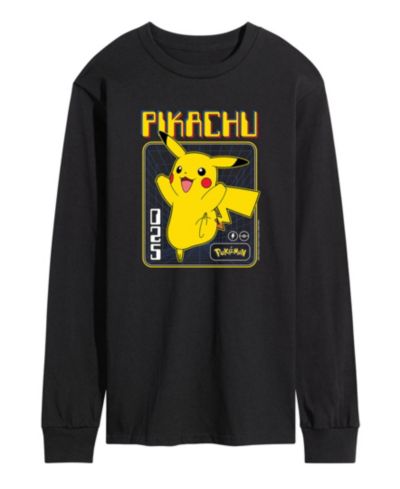 AIRWAVES Мужская футболка Pokemon Pikachu с длинным рукавом
