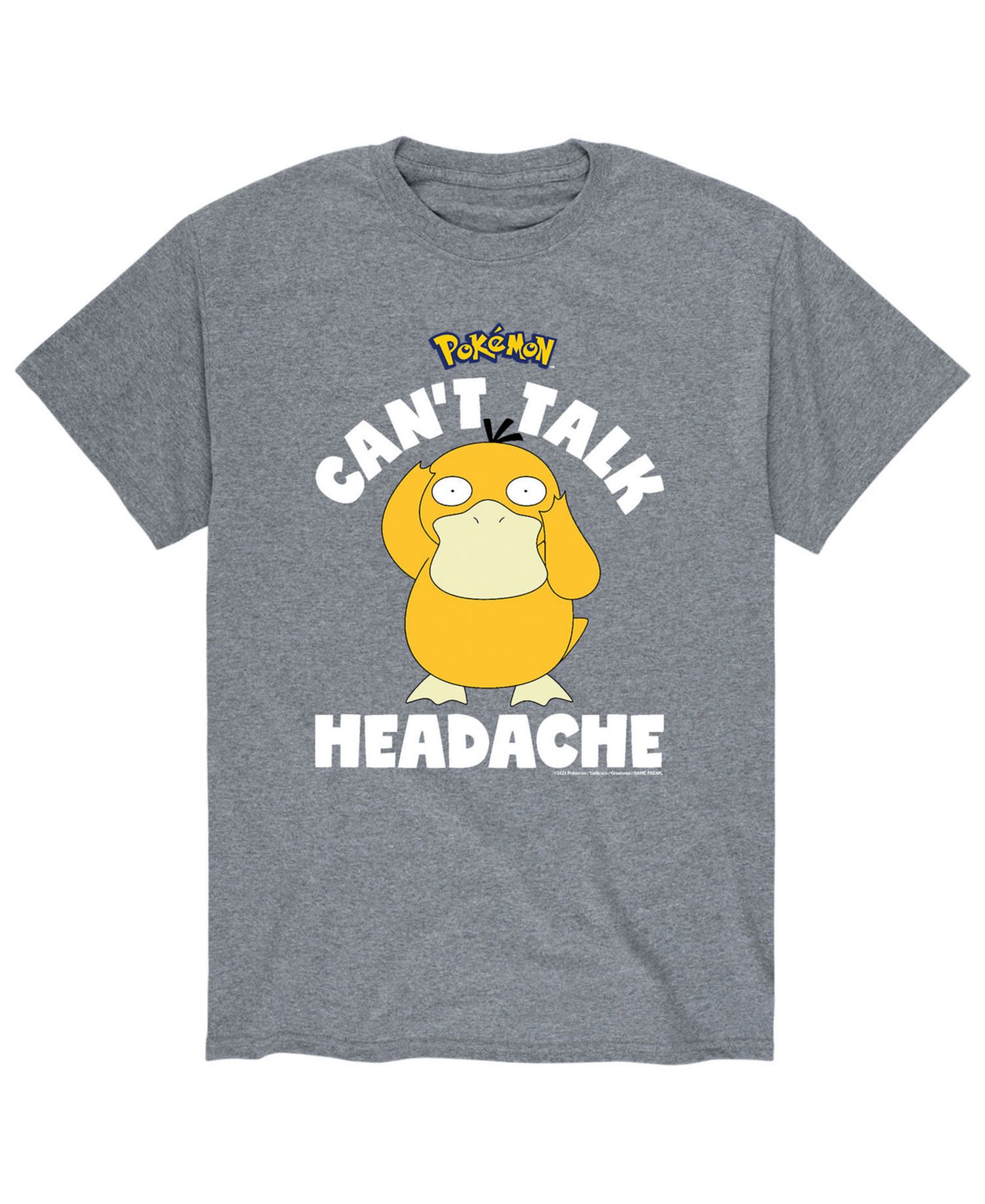 Мужской Pokemon Can't Talk Headache T-shirt
