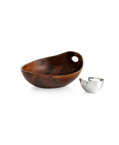 Portables Wood Chip and Dip 2 Piece Set