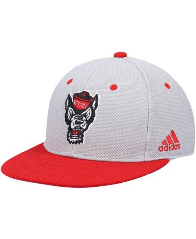 Мужская бейсболка adidas NC State Wolfpack, серая и красная