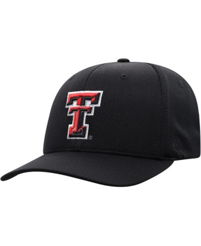 Мужская кепка Top of the World Black Texas Tech Red Raiders Reflex Logo Flex