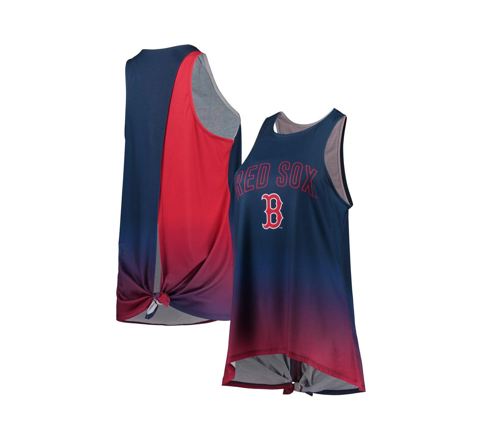 Женская майка-топ FOCO Navy Boston Red Sox Gradient Tie-Back Racerback