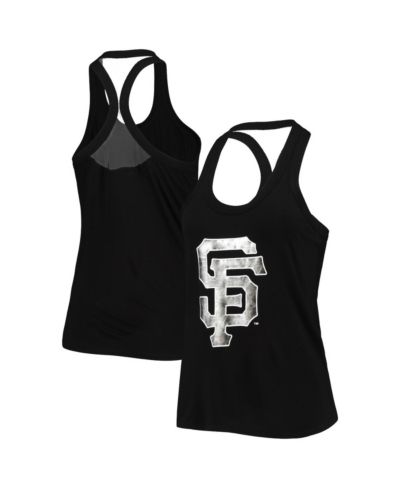 Женский топ-майка Racerback The Wild Collective Black San Francisco Giants Tonal Athleisure