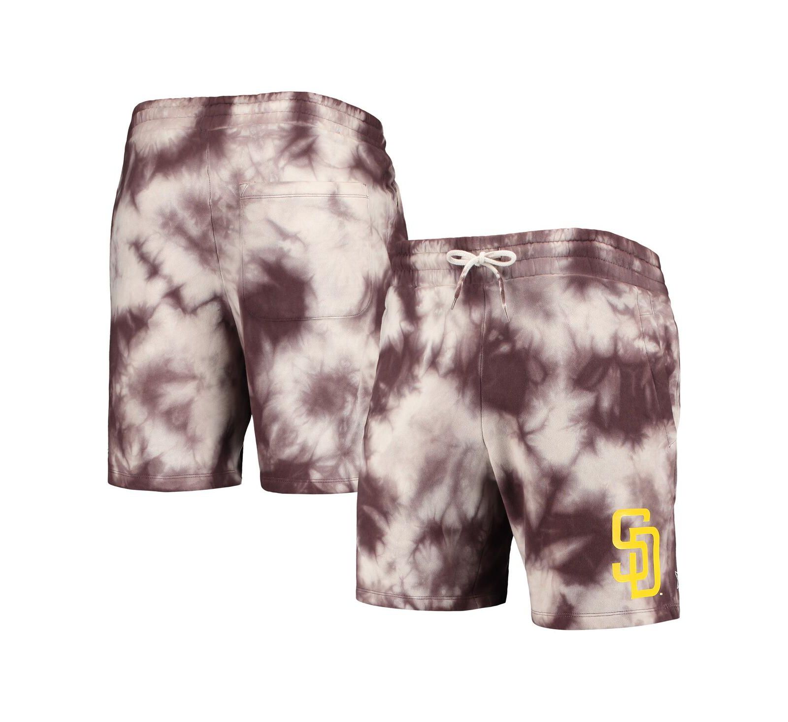 Men's New Era Brown San Diego Padres Team Dye Shorts