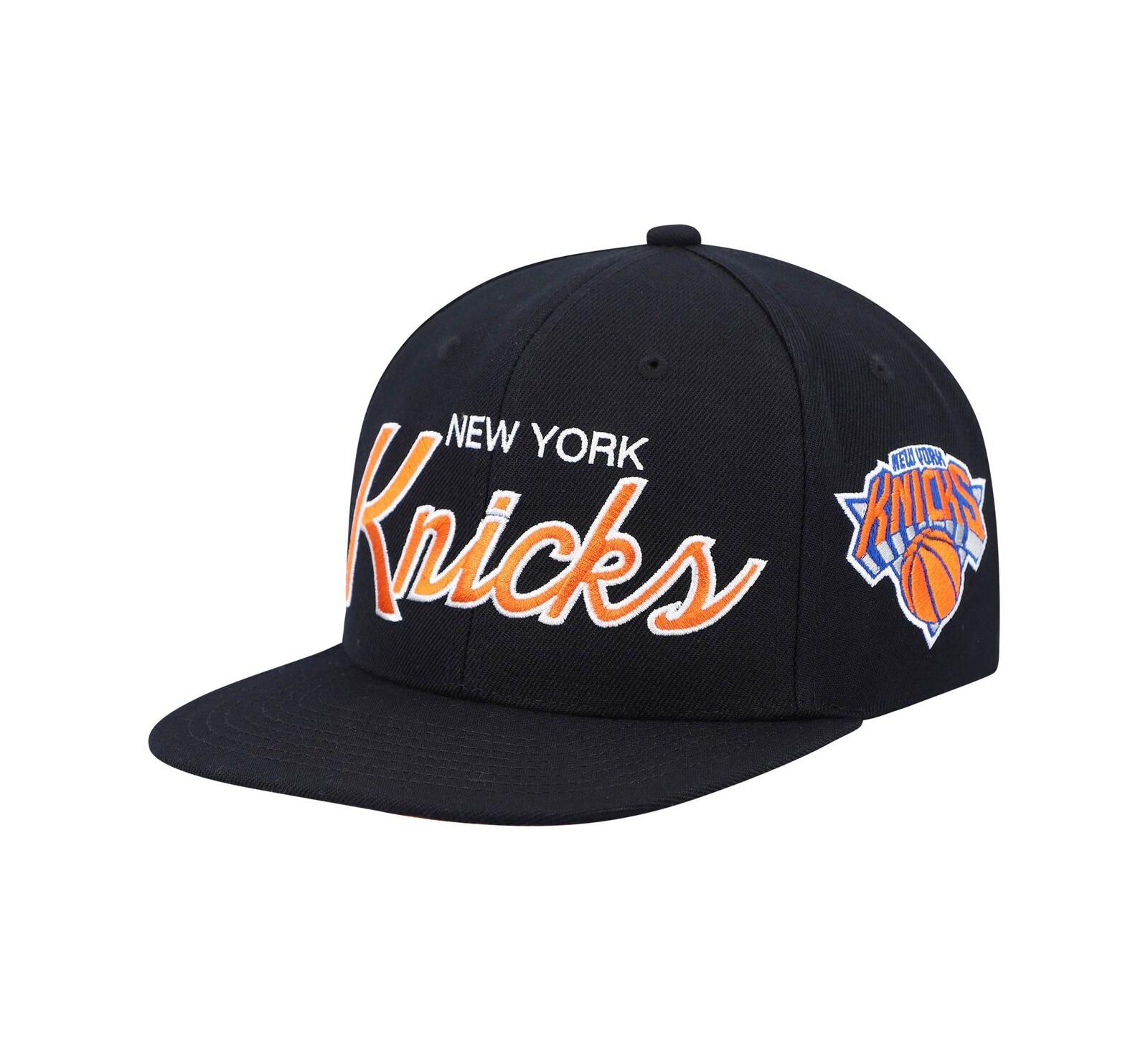 Мужская кепка Mitchell & Ness New York Knicks Hardwood Classics Script 2.0 Snapback, черная