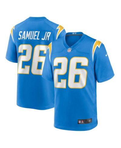 Мужская игровая джерси Nike Asante Samuel Jr. Powder Blue Los Angeles Chargers