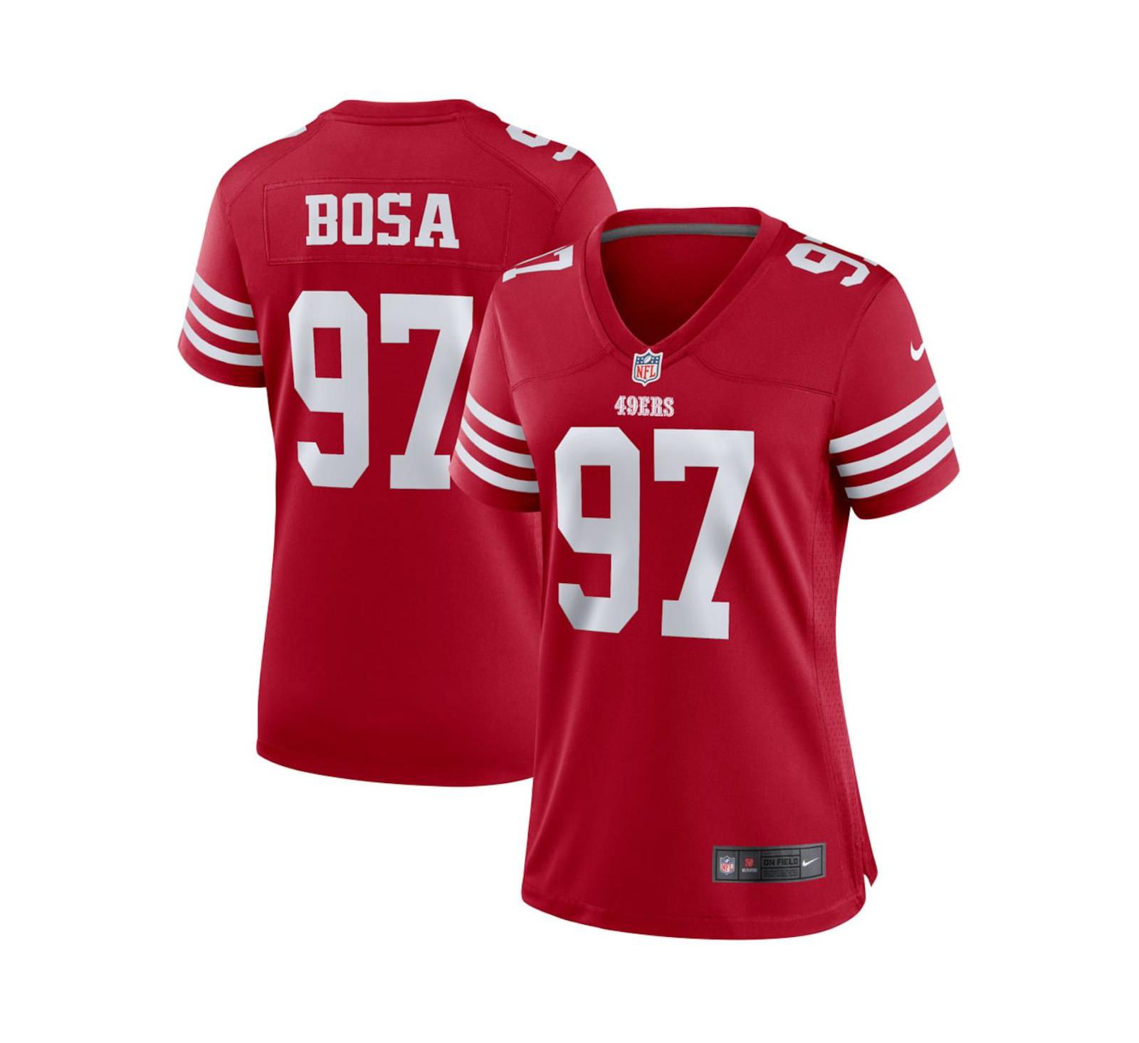 Женская игровая джерси Nike Nick Bosa Scarlet San Francisco 49ers Player