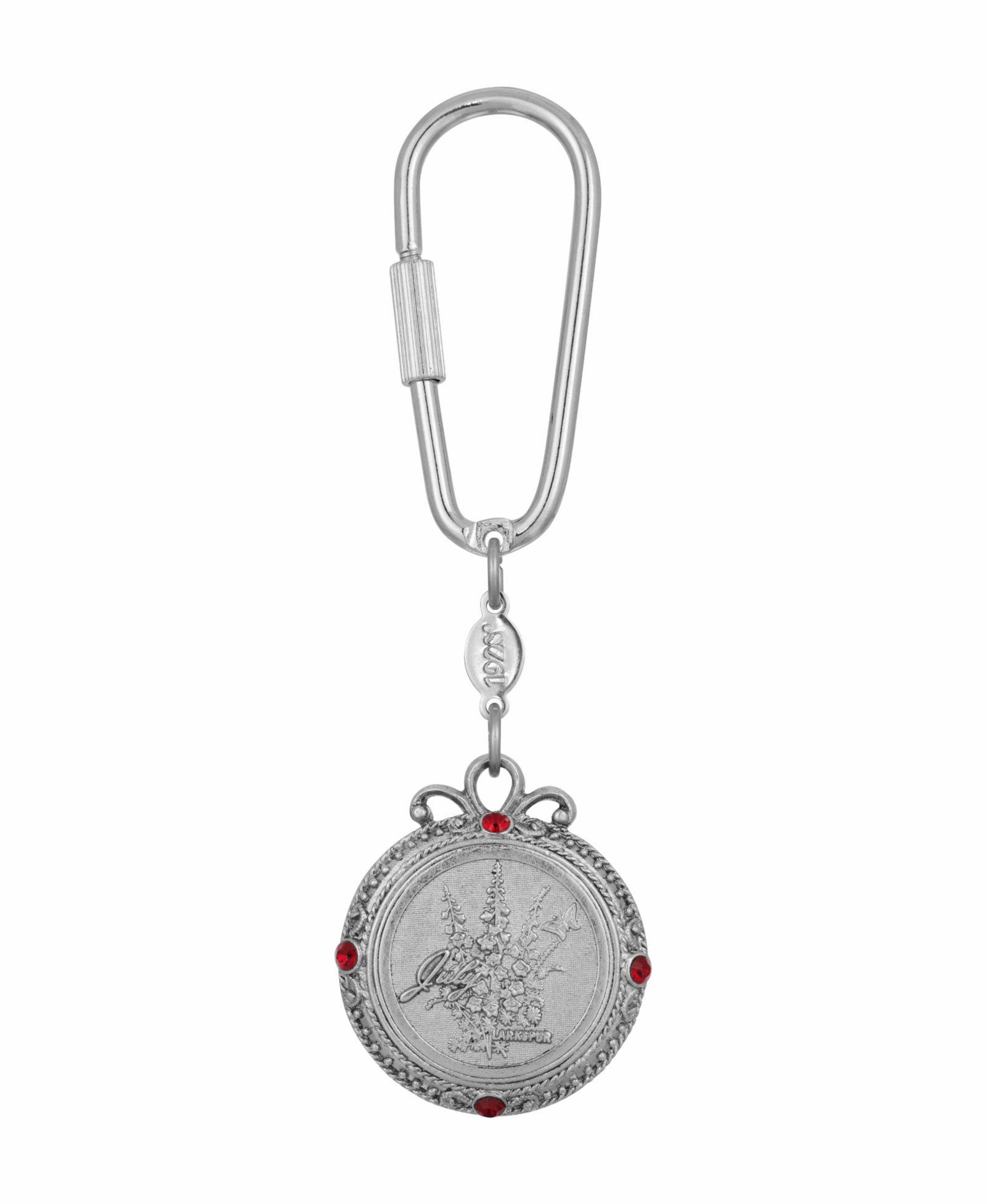 Женский брелок 2028 July Flower of the Month Larkspur Key Fob
