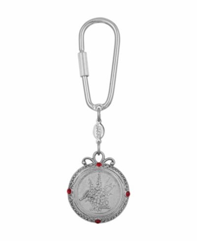 Женский брелок 2028 July Flower of the Month Larkspur Key Fob