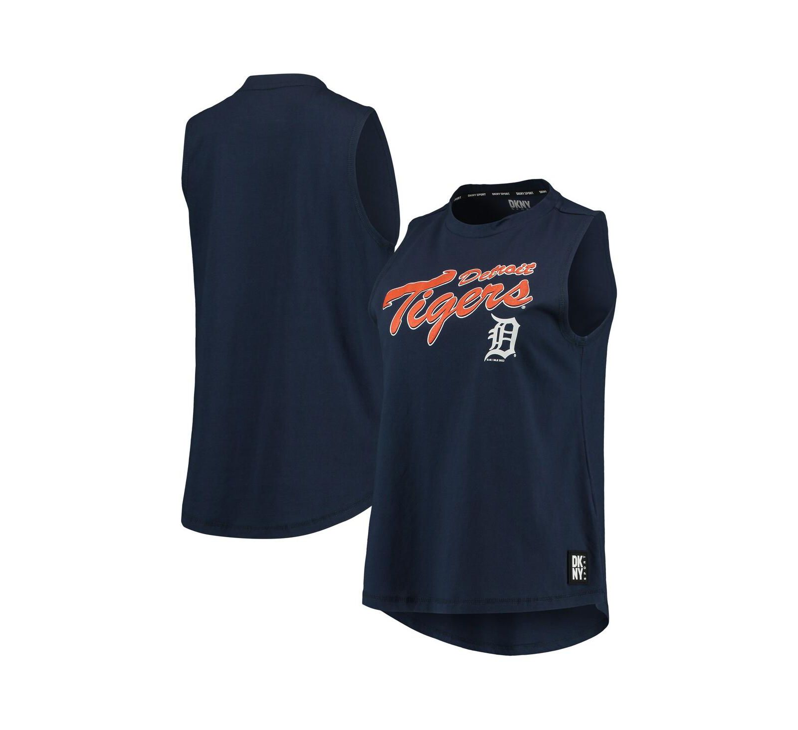 Женский майка DKNY Sport Navy Detroit Tigers Marcie