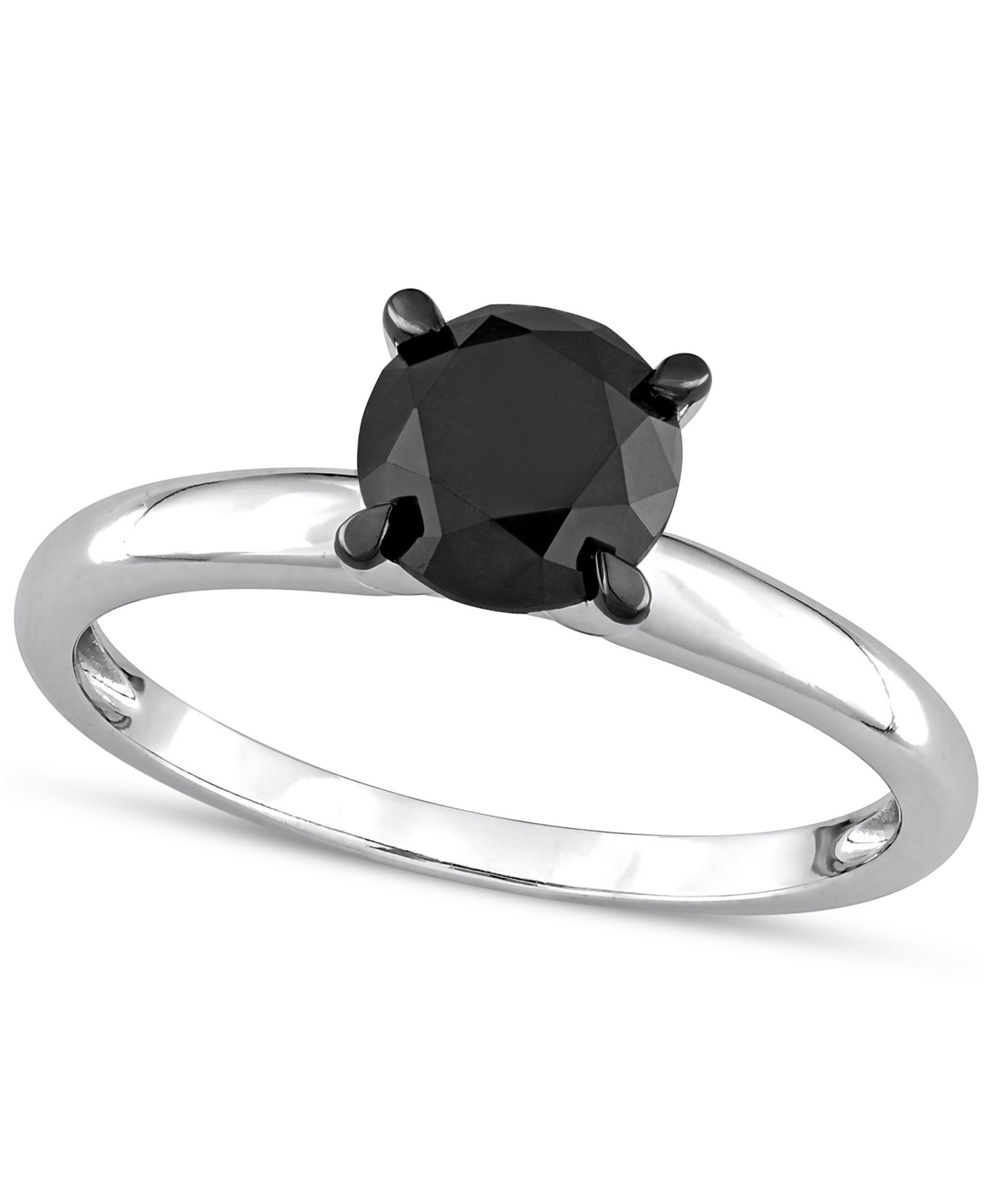 Black Diamond Помолвочное кольцо Solitaire (1-1/2 ct. t.w.) в 14k белом или желтом золоте