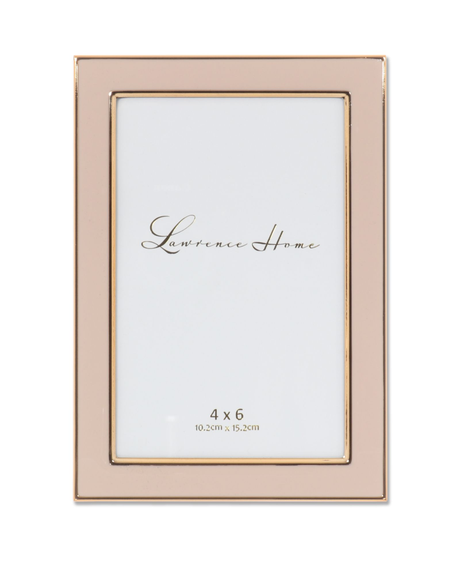 Metal and Enamel Picture Frame, 4" x 6"