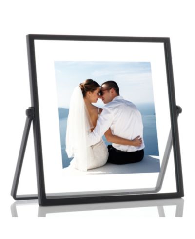 Metal Easel Float Picture Frame, 4" x 4"