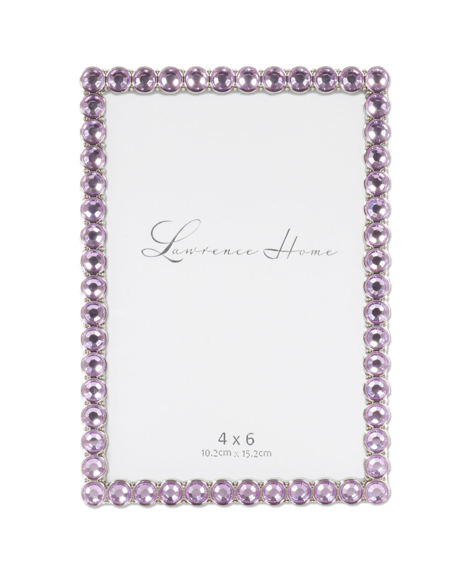 Lawrence Frames металлическая рамка со сверкающими элементами, 4" x 6"