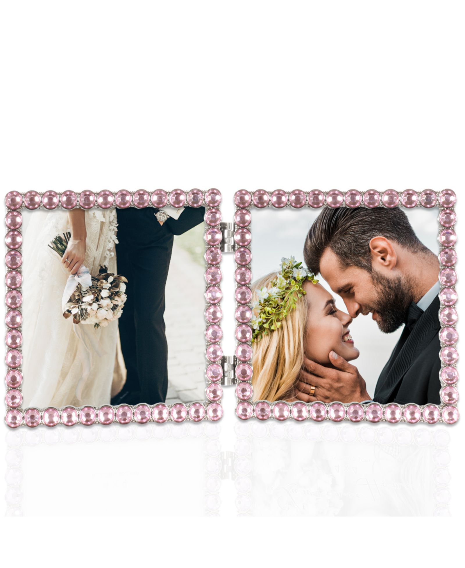 Metal Sparkle Double Frame, 4" x 4"