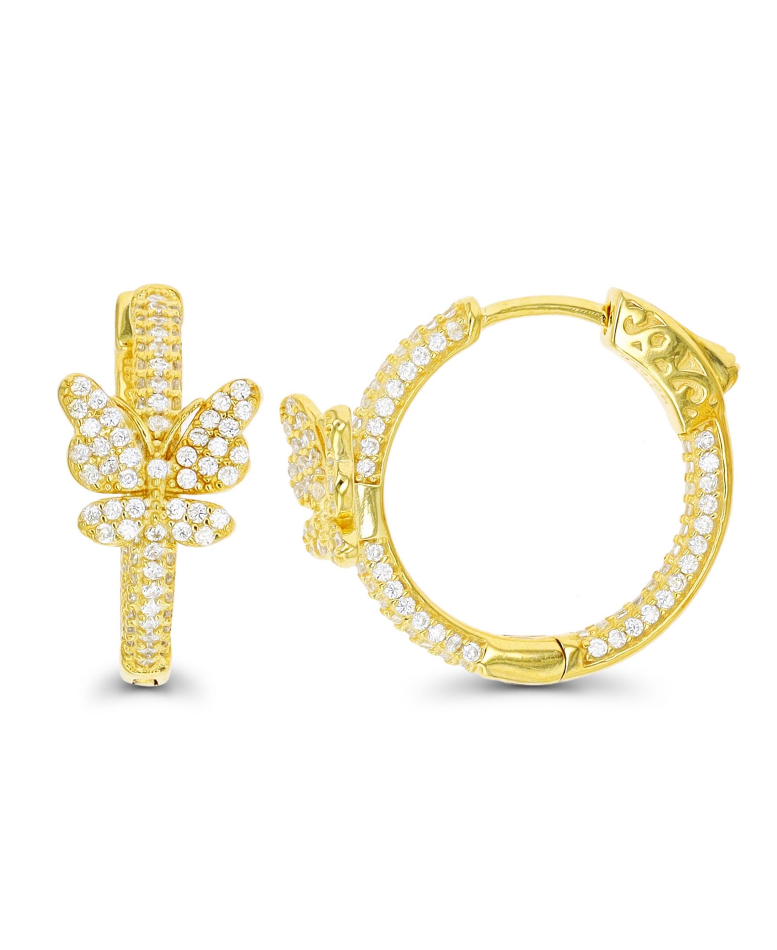 Серьги-кольца 14K Gold Plated или Sterling Silver