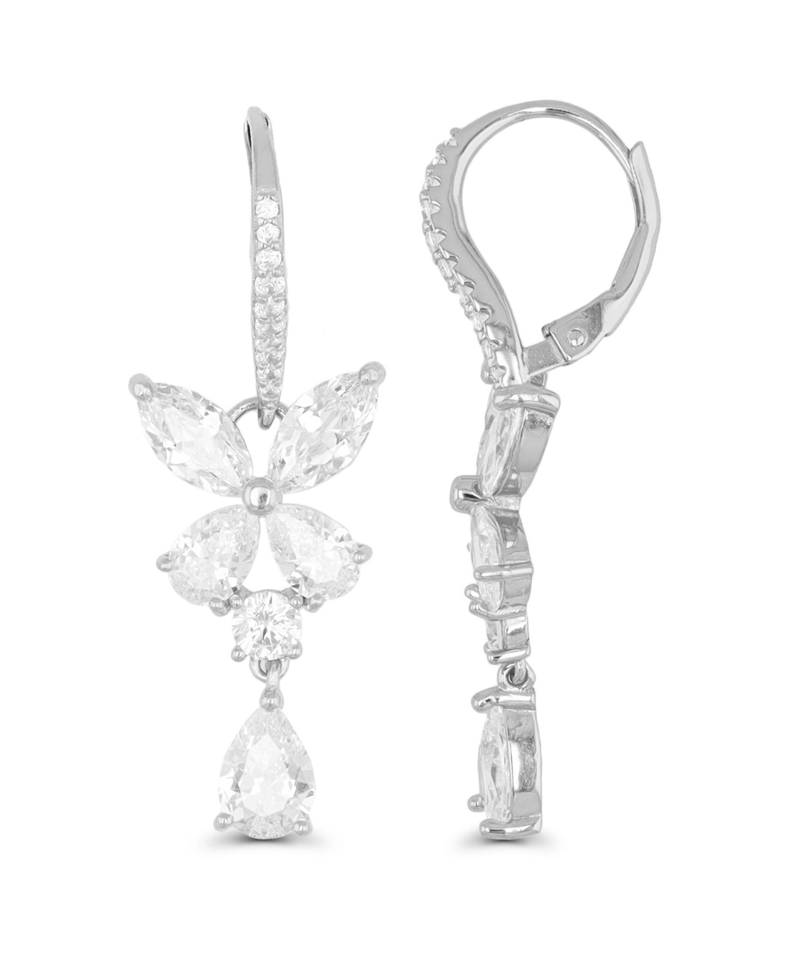 Dangling Earrings in 14K Gold or Rose Gold Plated  or Sterling Silver