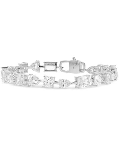 Браслет с многогранным кубическим цирконием Link Bracelet